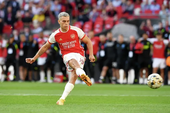 Framed Print : Arsenal Claim Community Shield: Trossard Scores Decisive Penalty in Thrilling Shootout Against Manchester City Framed Print : Arsenal Claim Community Shield: Trossard Scores Decisive Penalty in Thrilling Shootout Against Manchester City