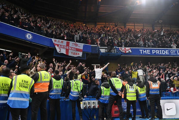 Arsenal Clinch Premier League Title at Stamford Bridge: Euphoric Fans Rejoice Over Chelsea Victory