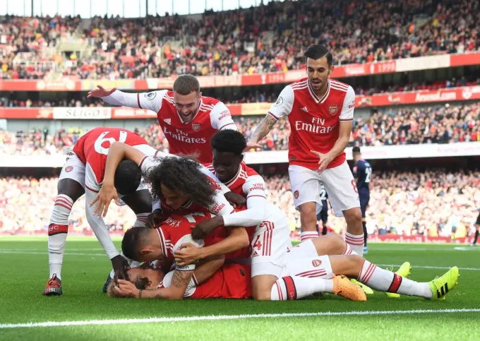Framed Print : Arsenal: David Luiz's Goal and Celebration vs AFC Bournemouth (2019-20) Framed Print : Arsenal: David Luiz's Goal and Celebration vs AFC Bournemouth (2019-20)