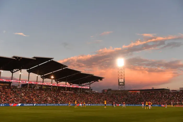 Framed Print : Arsenal at Dicks Sporting Goods Park: Colorado Rapids Pre-Season Friendly, 2019