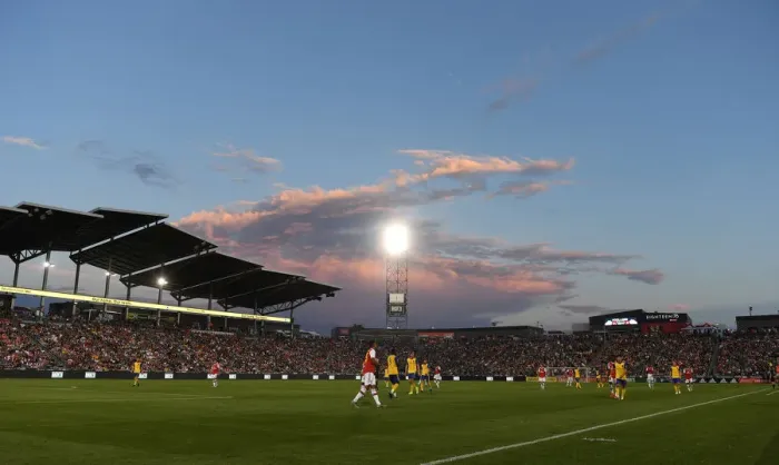 Framed Print : Arsenal at Dicks Sporting Goods Park: Pre-Season Friendly vs Colorado Rapids (2019-20)