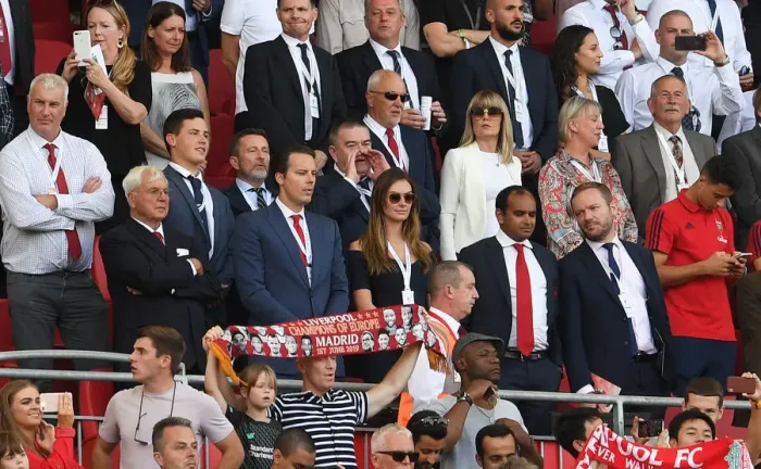 Framed Print : Arsenal Directors Sir Chips Keswick and Josh Kroenke at Liverpool-Arsenal Premier League Clash (2019-20)