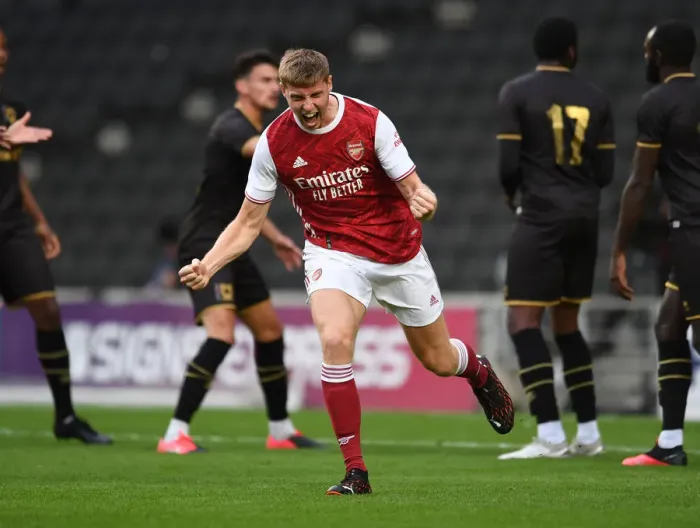 Framed Print : Arsenal Dominate MK Dons: 3-0 Pre-Season Triumph for the Gunners