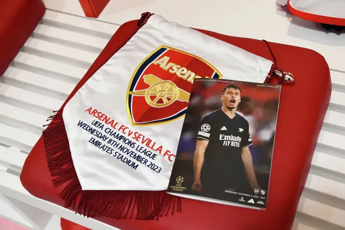 Framed Print : Arsenal Dressing Room: Gearing Up for Battle against Sevilla in the 2023 / 24 UEFA Champions League Framed Print : Arsenal Dressing Room: Gearing Up for Battle against Sevilla in the 2023 / 24 UEFA Champions League