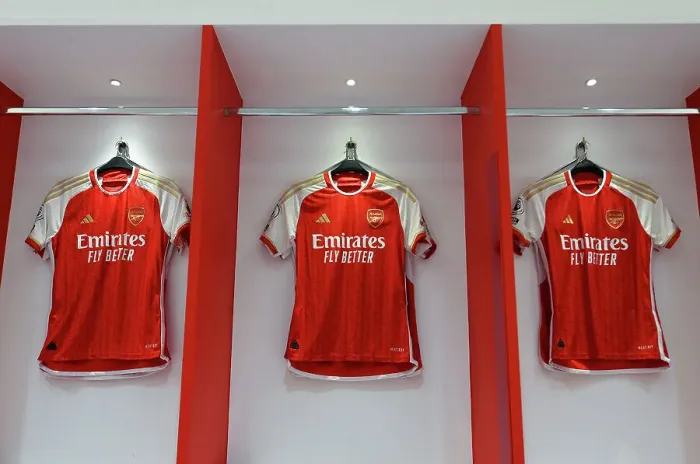 Framed Print : Arsenal Dressing Room: Pre-Match Focus and Intensity before the Arsenal vs. Wolverhampton Wanderers (2022-23) Match Framed Print : Arsenal Dressing Room: Pre-Match Focus and Intensity before the Arsenal vs. Wolverhampton Wanderers (2022-23) Match