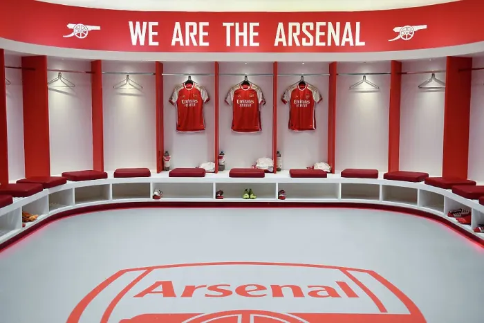 Framed Print : Arsenal Dressing Room: Pre-Match Focus and Intensity vs. Wolverhampton Wanderers (2022-23) Framed Print : Arsenal Dressing Room: Pre-Match Focus and Intensity vs. Wolverhampton Wanderers (2022-23)