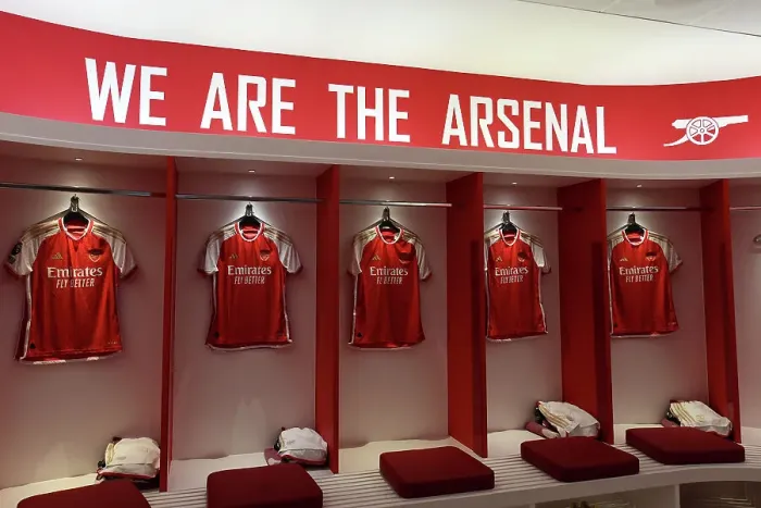 Framed Print : Arsenal Dressing Room: Pre-Match Focus before Taking on Crystal Palace (2023-24) Framed Print : Arsenal Dressing Room: Pre-Match Focus before Taking on Crystal Palace (2023-24)