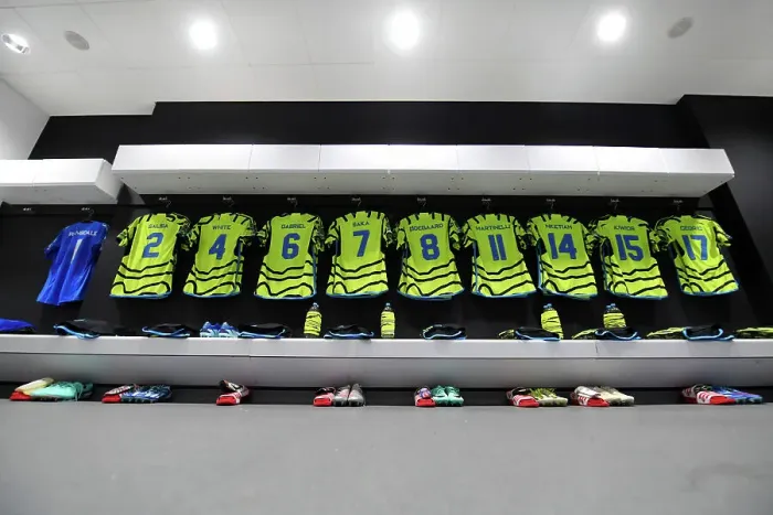 Framed Print : Arsenal Dressing Room: Pre-Match Moments before West Ham Clash in Carabao Cup 2023-24 Framed Print : Arsenal Dressing Room: Pre-Match Moments before West Ham Clash in Carabao Cup 2023-24