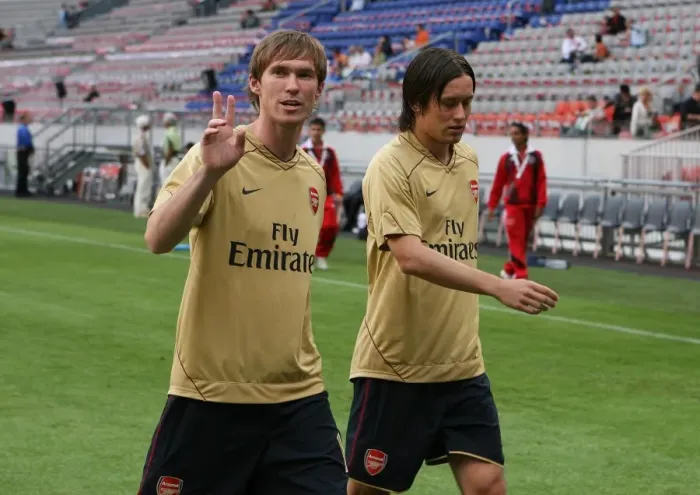 Framed Print : Arsenal Duo: Hleb and Rosicky Shine in 2:1 Win Over Lazio at Amsterdam Tournament