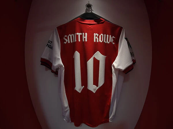 Arsenal: Emile Smith Rowe's Shirt in the Changing Room before Arsenal vs Leeds United (Carabao Cup 2021-22)