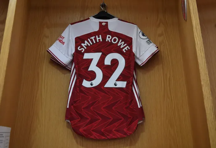 Framed Print : Arsenal: Emile Smith Rowe's Shirt in the Changing Room Before Arsenal vs Leeds United (Premier League 2020-21) Framed Print : Arsenal: Emile Smith Rowe's Shirt in the Changing Room Before Arsenal vs Leeds United (Premier League 2020-21)