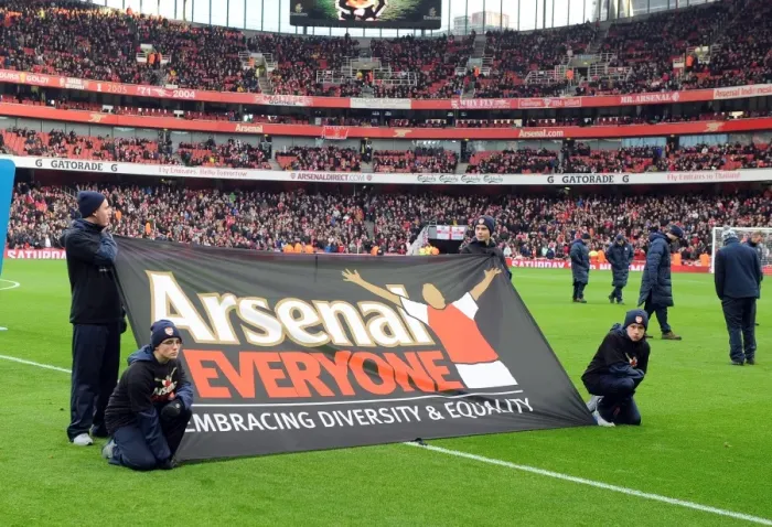 Framed Print : Arsenal for Everyone. Arsenal 2: 0 Southampton. Barclays Premier League. Emirates Stadium, 23  /  11  /  13