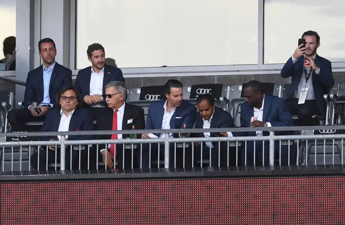 Framed Print : Arsenal Executives at 2019 Colorado Rapids Match
