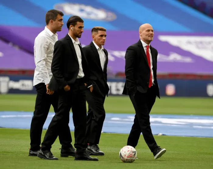 Framed Print : Arsenal FA Cup Final 2020: Empty Wembley as Coaches Prepare for Arsenal vs Chelsea Showdown Framed Print : Arsenal FA Cup Final 2020: Empty Wembley as Coaches Prepare for Arsenal vs Chelsea Showdown