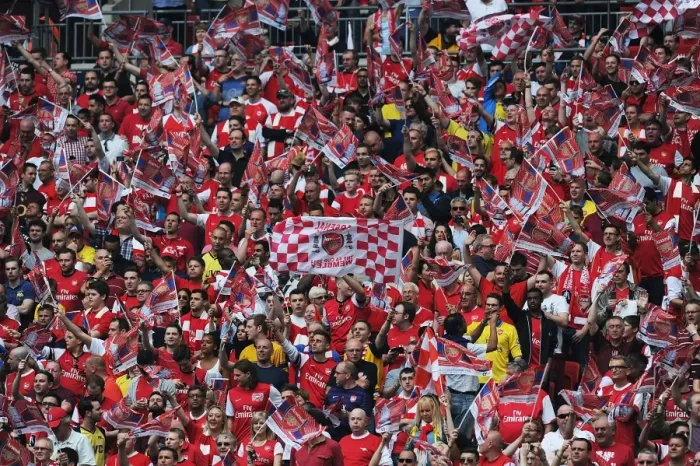 Framed Print : Arsenal FA Cup Final: Arsenal Fans at Wembley Stadium Framed Print : Arsenal FA Cup Final: Arsenal Fans at Wembley Stadium