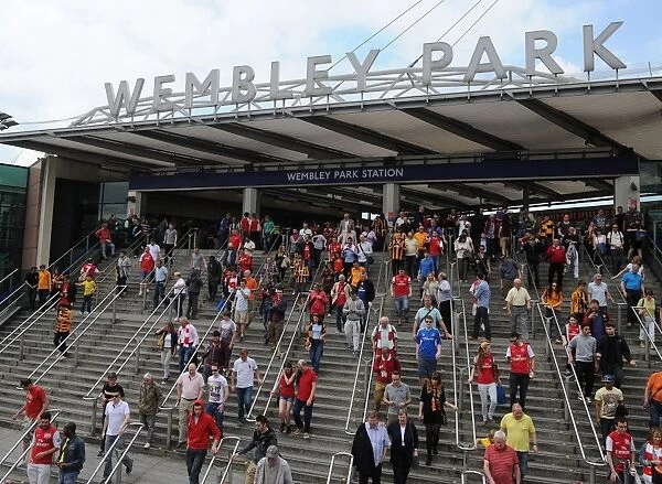 Arsenal FA Cup Final: A Sea of Supporters Converges on Wembley Stadium (2014)
