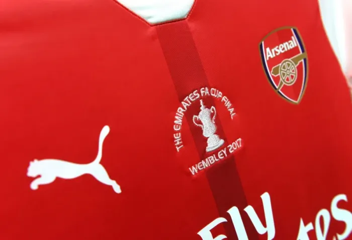 Framed Print : Arsenal FA Cup Final Shirt - Arsenal vs. Chelsea, 2017