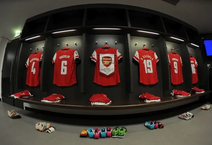 Framed Print : Arsenal FA Cup Final Shirts: Arsenal vs. Hull City, Wembley Stadium, 2014