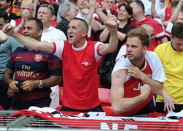 Arsenal FA Cup Victory: Arsenal Fans Celebrate at Wembley Stadium