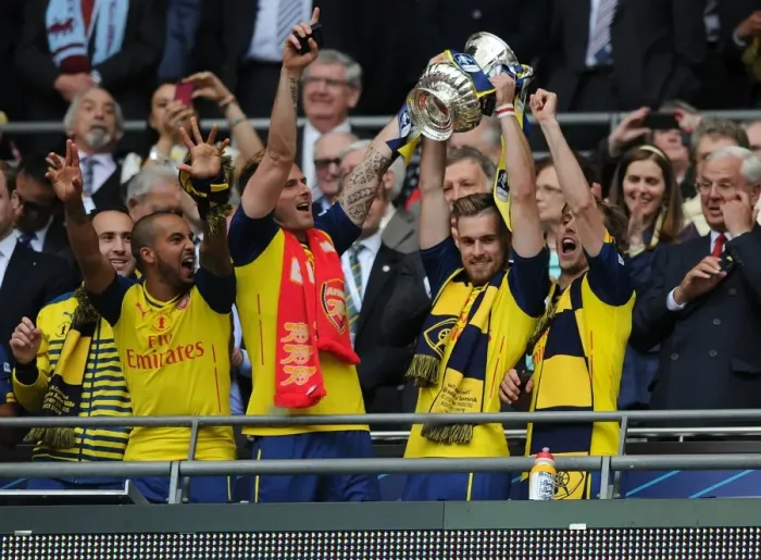 Framed Print : Arsenal FA Cup Victory: Arsenal vs Aston Villa, 2015