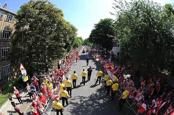 Arsenal FA Cup Victory: A Sea of Celebrating Fans (2014)