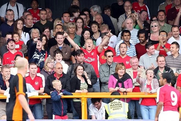 Arsenal fans. Barnet 1:2 Arsenal. Pre Season Friendly