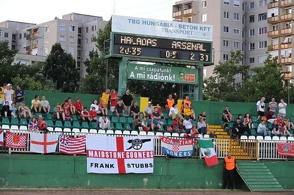 Arsenal fans. Szombathelyi 0:5 Arsenal, pre season friendly, Hungary, 27 / 7 / 2009