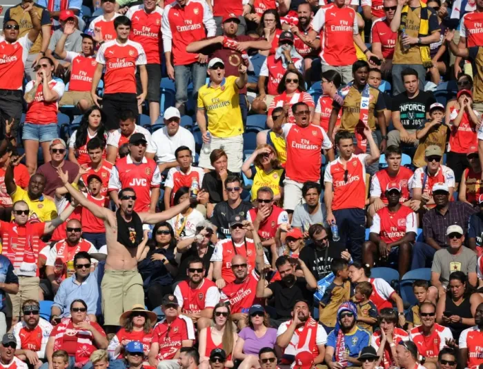 Framed Print : Arsenal Fans at 2016 MLS All-Star Game, San Jose