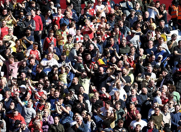 Arsenal Fans in Action: Aston Villa vs Arsenal, Premier League