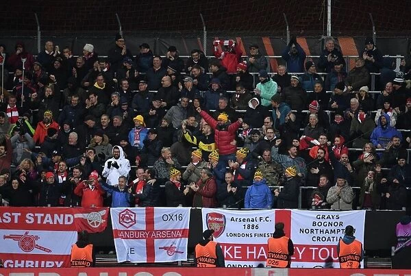 Arsenal Fans in Action at Bodø / Glimt vs Arsenal UEFA Europa League Match, 2022