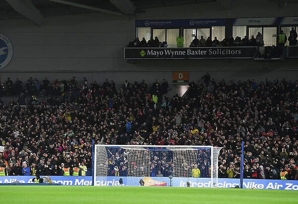 Arsenal Fans Amidst the Action: Brighton & Hove Albion vs Arsenal FC, Premier League 2022-23