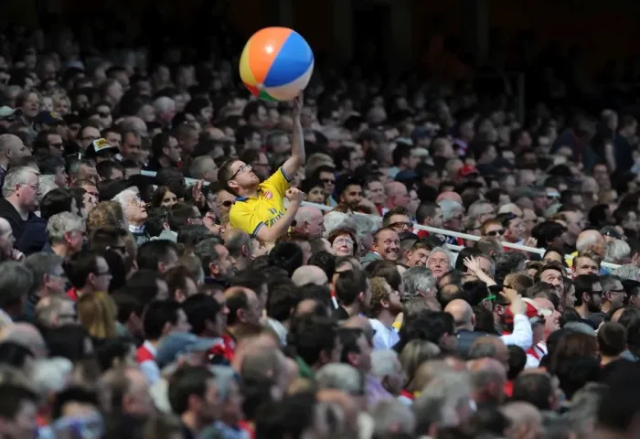 Framed Print : Arsenal Fans Anticipation: Arsenal vs. West Bromwich Albion, Premier League (2013-14)