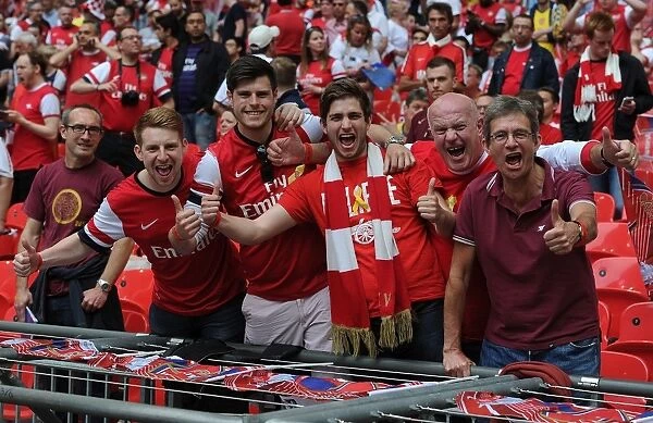 Arsenal Fans Await FA Cup Final vs Hull City at Wembley Stadium