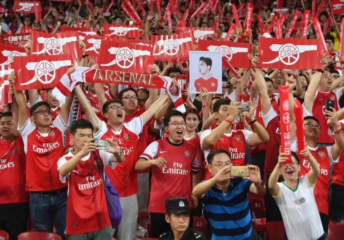 Framed Print : Arsenal Fans in Beijing: A Fiery Pre-Season Clash Between Arsenal and Chelsea Framed Print : Arsenal Fans in Beijing: A Fiery Pre-Season Clash Between Arsenal and Chelsea