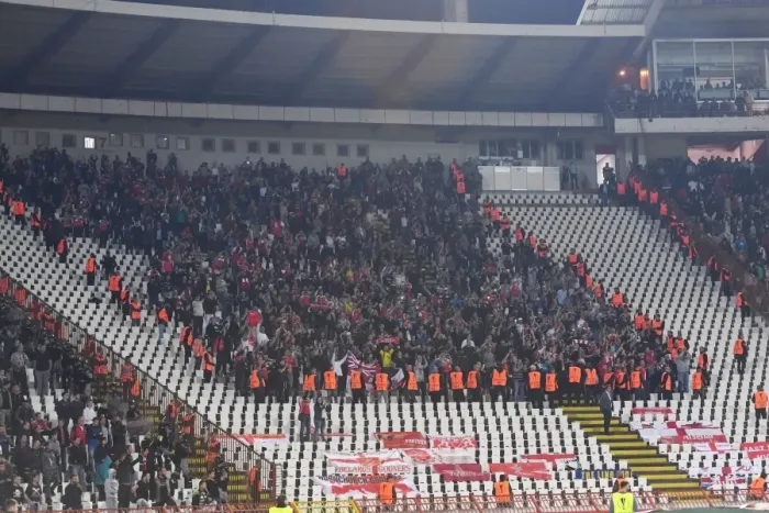 Framed Print : Arsenal Fans in Belgrade: Red Star Belgrade vs Arsenal UEFA Europa League 2017-18 Framed Print : Arsenal Fans in Belgrade: Red Star Belgrade vs Arsenal UEFA Europa League 2017-18