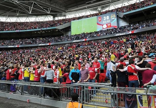 Arsenal Fans Celebrate FA Community Shield Victory