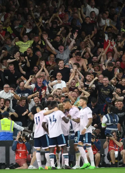 Framed Print : Arsenal Fans Euphoria: The Unforgettable Moment of the Second Goal (2022-23 Premier League vs. Crystal Palace) Framed Print : Arsenal Fans Euphoria: The Unforgettable Moment of the Second Goal (2022-23 Premier League vs. Crystal Palace)