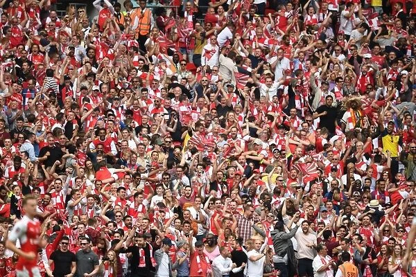 Arsenal Fans at the FA Cup Final: Arsenal vs. Chelsea, London, 2017