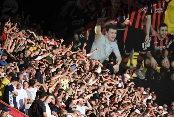Framed Print : Arsenal Fans in Full Force: AFC Bournemouth vs Arsenal FC, Premier League 2022-23
