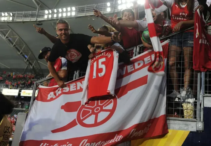 Framed Print : Arsenal Fans in Full Force: Arsenal vs. Chivas Pre-Season Clash, Carson, California Framed Print : Arsenal Fans in Full Force: Arsenal vs. Chivas Pre-Season Clash, Carson, California