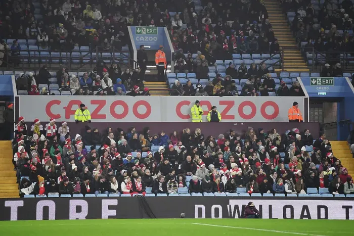 Framed Print : Arsenal Fans in Full Force at Aston Villa vs. Arsenal: Barclays Women's Super League Match, December 2022 Framed Print : Arsenal Fans in Full Force at Aston Villa vs. Arsenal: Barclays Women's Super League Match, December 2022