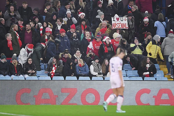 Arsenal Fans in Full Force: Aston Villa vs Arsenal, Barclays Women's Super League, December 2022