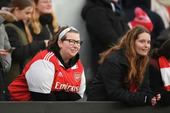 Framed Print : Arsenal Fans in Full Force: FA Cup Fourth Round Battle against Leeds United Women