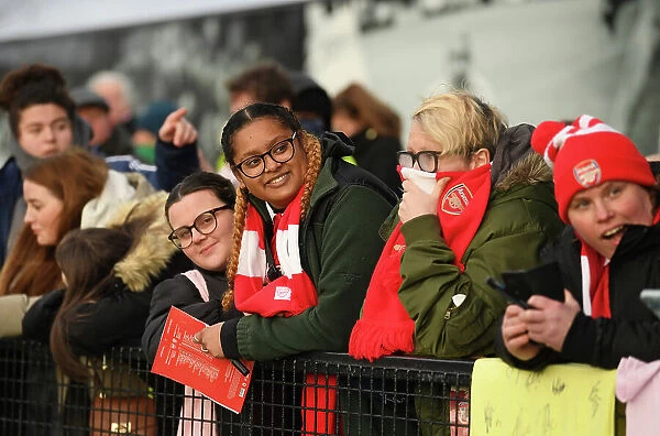 Arsenal Fans in Full Force: FA Cup Fourth Round Showdown against Leeds United Women