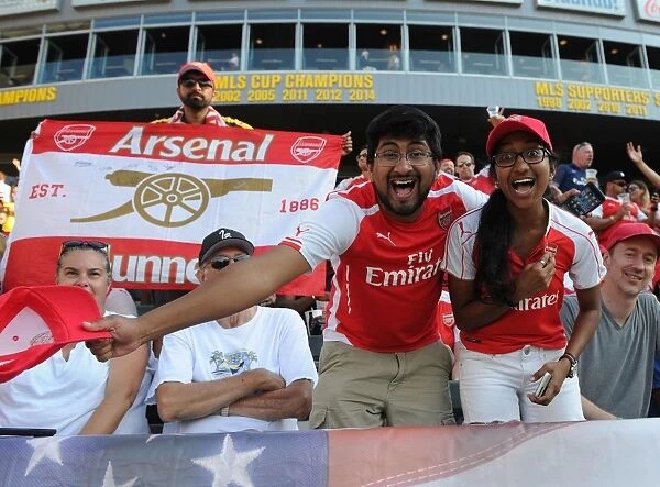 Arsenal Fans in Full Force: A Sea of Passion at Arsenal v Chivas, 2016-17