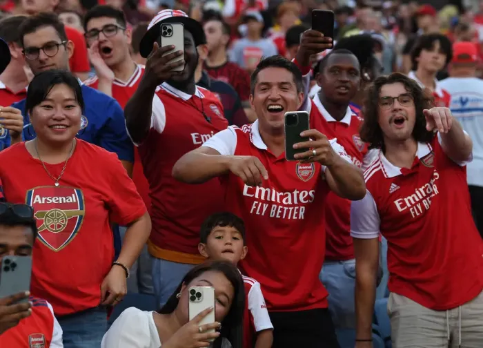 Framed Print : Arsenal Fans Gather Before Chelsea Showdown at Florida Cup 2022-23 Framed Print : Arsenal Fans Gather Before Chelsea Showdown at Florida Cup 2022-23