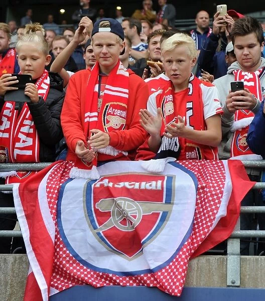 Arsenal Fans Gather for Friendly Against Viking FK in Norway, 2016