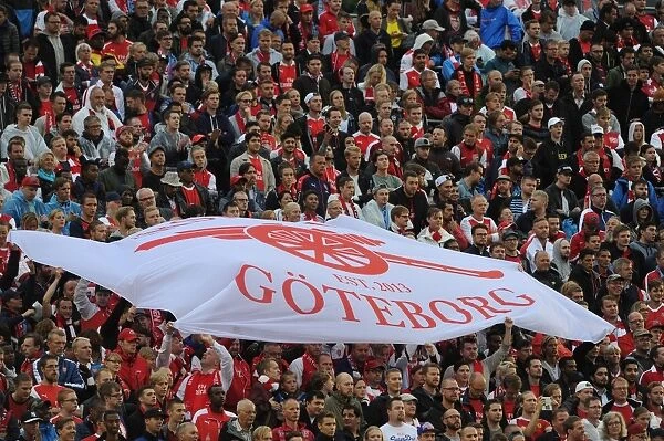 Arsenal Fans Gather in Gothenburg Before Arsenal vs Manchester City, 2016