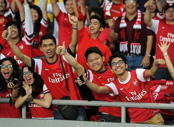 Arsenal Fans Gather for Indonesia Dream Team Match, 2013