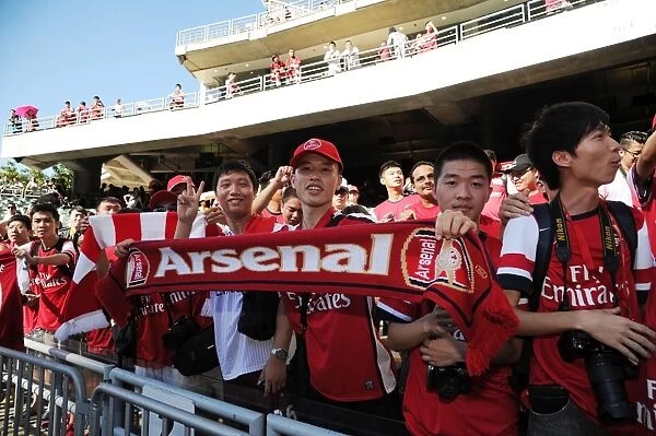 Arsenal Fans Gather Before Kitchee FC Match in Hong Kong, 2012